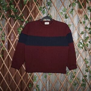 Small - Vintage Y2K by Dimitri wool 70s stripe knit sweater